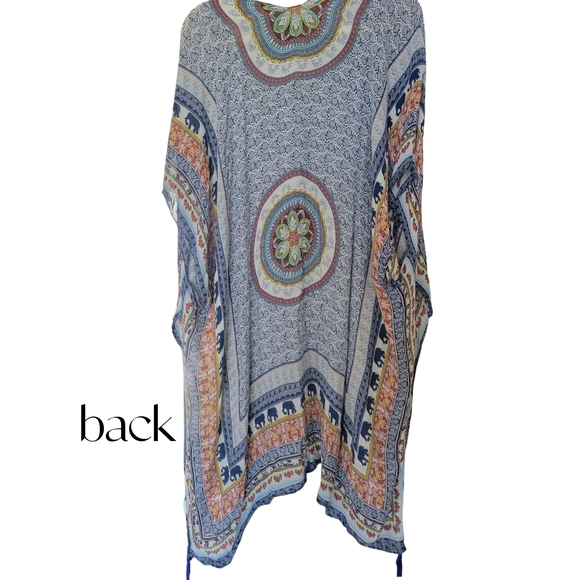 Bohemian Blue and Orange Cover-Up - Picture 10 of 10